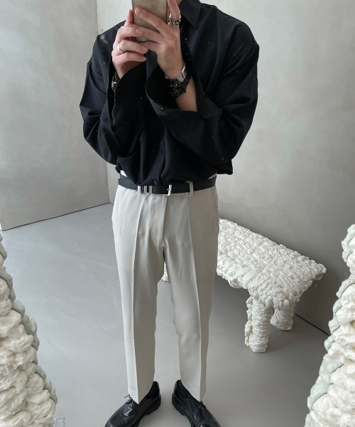 ASCLO（エジュクロ）の「ASCLO Awesome Daily Over Shirt（シャツ/ブラウス・メンズ・ホワイト/ブラック/ベージュ/グレー/ミント/スカイブルー・FREE）」の9枚目の写真