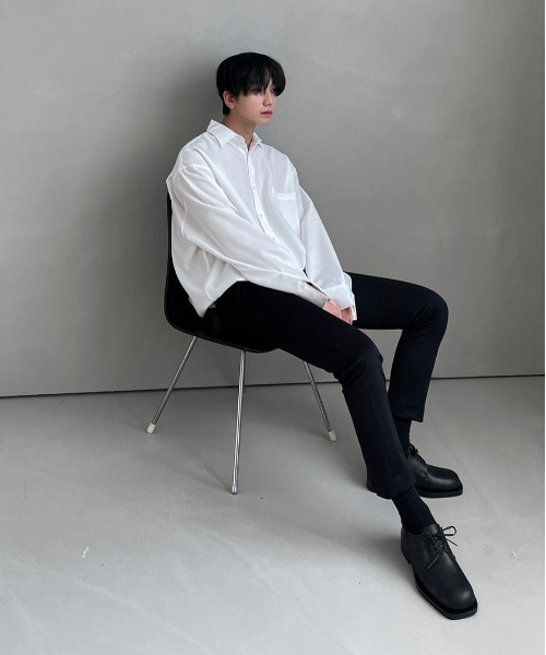 ASCLO（エジュクロ）の「ASCLO Awesome Daily Over Shirt（シャツ/ブラウス・メンズ・ホワイト/ブラック/ベージュ/グレー/ミント/スカイブルー・FREE）」の15枚目の写真