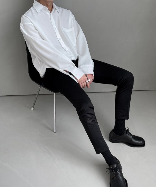 ASCLO（エジュクロ）の「ASCLO Awesome Daily Over Shirt（シャツ/ブラウス・メンズ・ホワイト/ブラック/ベージュ/グレー/ミント/スカイブルー・FREE）」の17枚目の写真