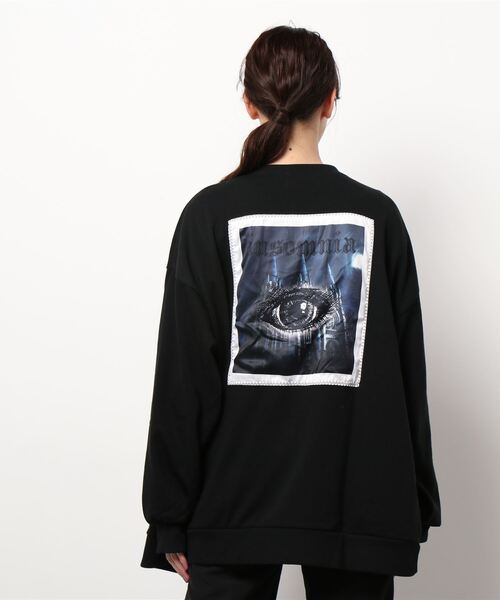 Jamie エーエヌケー(ジェイミーエーエヌケー)の「バックプリントカーデ(Tシャツ/カットソー・レディース・A/ブラック・M)」の5枚目の写真