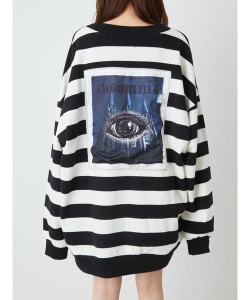 Jamie エーエヌケー(ジェイミーエーエヌケー)の「バックプリントカーデ(Tシャツ/カットソー・レディース・A/ブラック・M)」の11枚目の写真