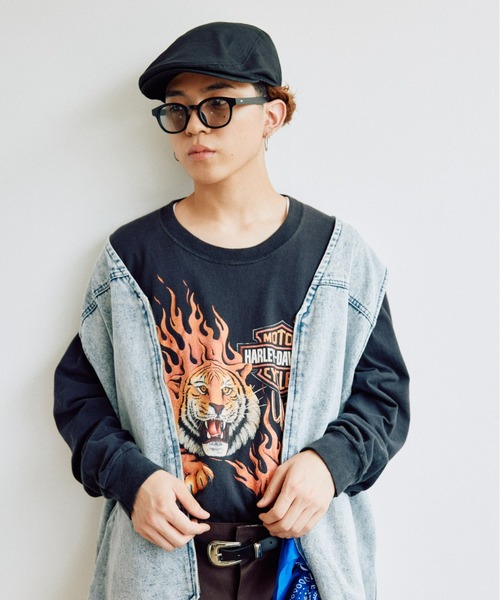 SPINNS（スピンズ）の「TWL素材 カラーハンチング（ハンチング/ベレー帽・メンズ・ブラック/ブラウン/グリーン/ホワイト・ONESIZE）」の6枚目の写真