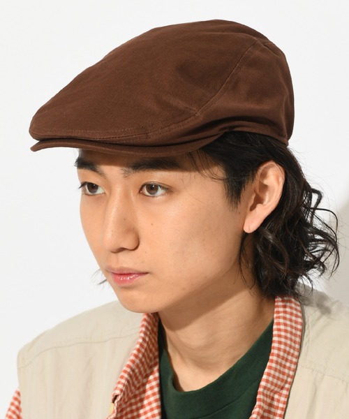 SPINNS（スピンズ）の「TWL素材 カラーハンチング（ハンチング/ベレー帽・メンズ・ブラック/ブラウン/グリーン/ホワイト・ONESIZE）」の8枚目の写真