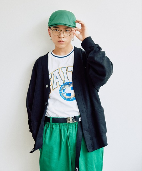 SPINNS（スピンズ）の「TWL素材 カラーハンチング（ハンチング/ベレー帽・メンズ・ブラック/ブラウン/グリーン/ホワイト・ONESIZE）」の9枚目の写真