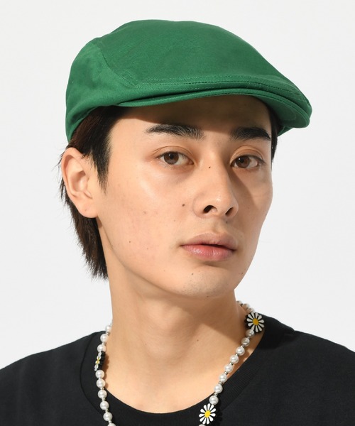 SPINNS（スピンズ）の「TWL素材 カラーハンチング（ハンチング/ベレー帽・メンズ・ブラック/ブラウン/グリーン/ホワイト・ONESIZE）」の10枚目の写真