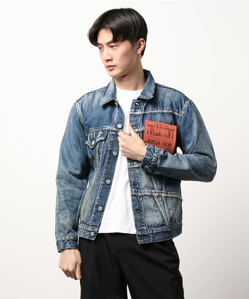 FULLCOUNT（フルカウント）の「MYne マイン / FC Switing Denim JK フルカウントコラボレーションスウィッチングデニムジャケット ヴィンテージ リメイク / G08FC101（デニムジャケット・メンズ・インディゴブルー・MEDIUM/LARGE）」の11枚目の写真