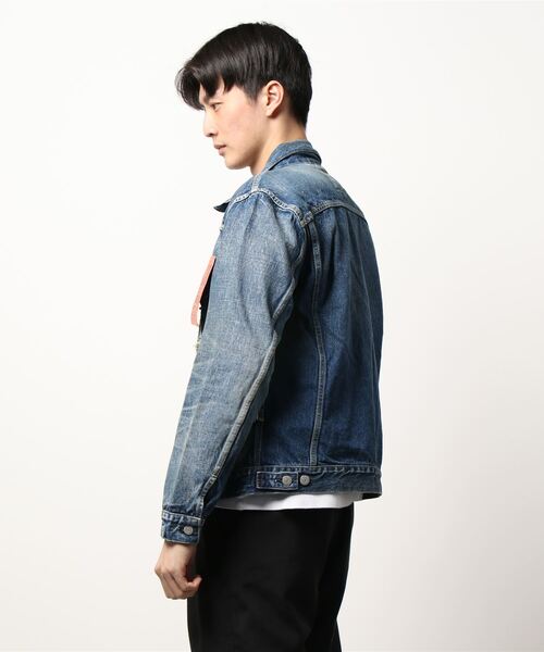 FULLCOUNT（フルカウント）の「MYne マイン / FC Switing Denim JK フルカウントコラボレーションスウィッチングデニムジャケット ヴィンテージ リメイク / G08FC101（デニムジャケット・メンズ・インディゴブルー・MEDIUM/LARGE）」の12枚目の写真