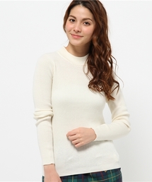 CIAOPANIC | 【Ciaopanic】コットンリブ無地ハイネックプルオーバー(ニット/セーター)