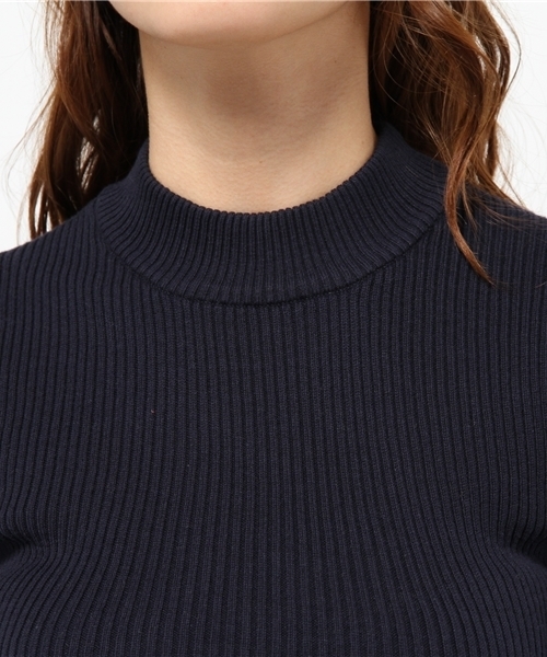 CIAOPANIC（チャオパニック）の「【Ciaopanic】コットンリブ無地ハイネックプルオーバー（ニット/セーター・レディース・オフホワイト/グレー/ネイビー・FREE）」の7枚目の写真