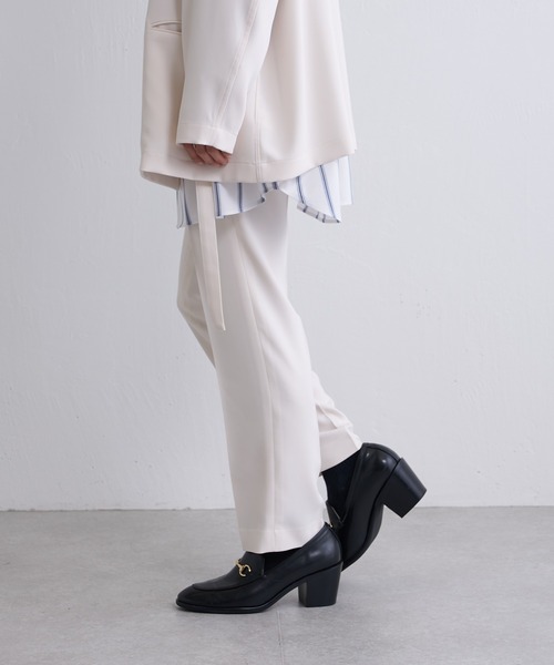 Lui's(ルイス)の「センタープレステーパードパンツ(スラックス・メンズ・ブラック/オフホワイト/グリーン/キャメル・SMALL/MEDIUM)」の6枚目の写真