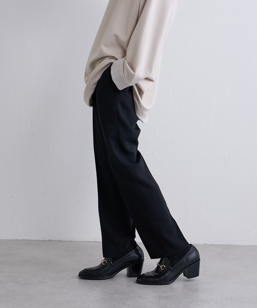 Lui's(ルイス)の「センタープレステーパードパンツ(スラックス・メンズ・ブラック/オフホワイト/グリーン/キャメル・SMALL/MEDIUM)」の11枚目の写真