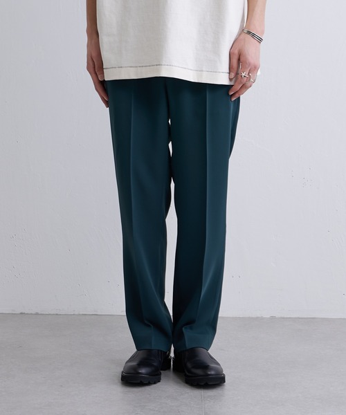 Lui's(ルイス)の「センタープレステーパードパンツ(スラックス・メンズ・ブラック/オフホワイト/グリーン/キャメル・SMALL/MEDIUM)」の16枚目の写真