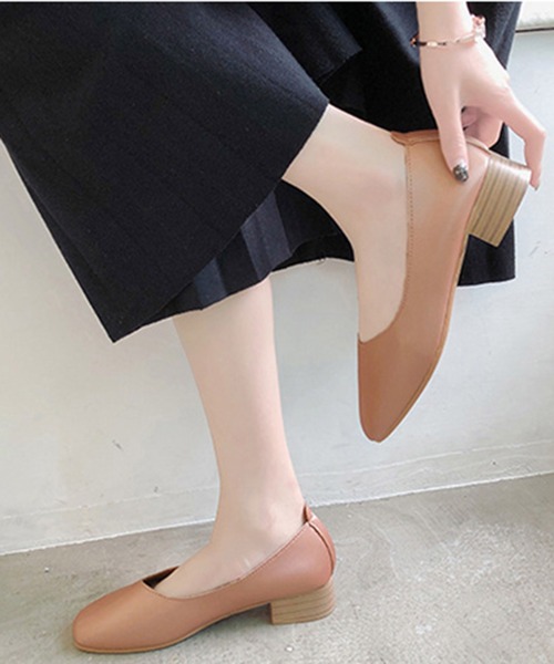 STYLEBLOCK(スタイルブロック)の「太ヒールパンプス(パンプス・レディース・ブラック/ベージュ/ピンク/イエロー/グリーン・36/37/38/39/40/35)」の11枚目の写真