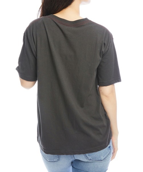 RVCA（ルーカ）の「RVCA レディース  JAY TREE Ｔシャツ【2022年春夏モデル】/ルーカ半袖Tシャツ（Tシャツ/カットソー・レディース・ナチュラル/ブラック・MEDIUM/X-SMALL/SMALL）」の7枚目の写真