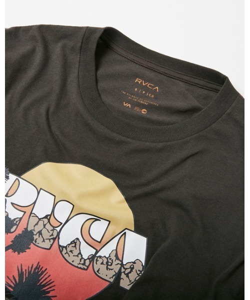 RVCA（ルーカ）の「RVCA レディース  JAY TREE Ｔシャツ【2022年春夏モデル】/ルーカ半袖Tシャツ（Tシャツ/カットソー・レディース・ナチュラル/ブラック・MEDIUM/X-SMALL/SMALL）」の6枚目の写真
