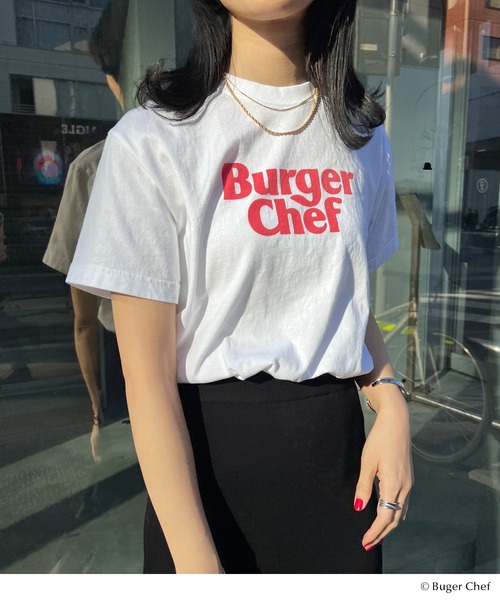 GOOD ROCK SPEED（グッドロックスピード）の「Burger Chef Tee（Tシャツ/カットソー・レディース・ホワイト・FREE）」の2枚目の写真