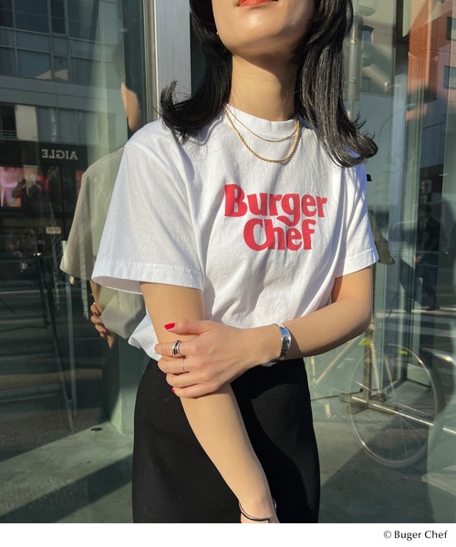 GOOD ROCK SPEED（グッドロックスピード）の「Burger Chef Tee（Tシャツ/カットソー・レディース・ホワイト・FREE）」の6枚目の写真