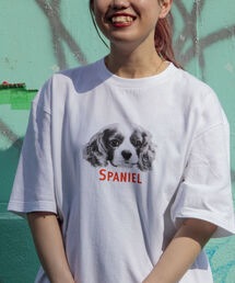 GLOSTER | 【人気NO.1ヒットシリーズ】DOG&CAT 犬猫オーバーサイズTシャツ(Tシャツ/カットソー)