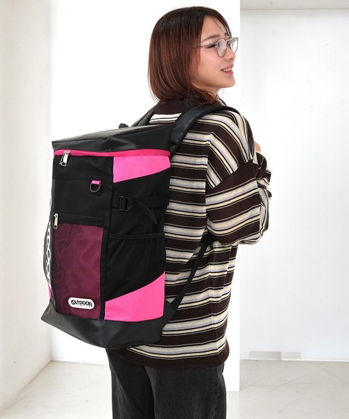 OUTDOOR PRODUCTS(アウトドアプロダクツ)の「30L 大容量 ボックスリュック(バックパック/リュック・メンズ・ホワイト/ブラック/ターコイズブルー/ライム/ラベンダー/ライトグリーン/ピンク/ブルー・フリー/フリ-/FREE)」の20枚目の写真