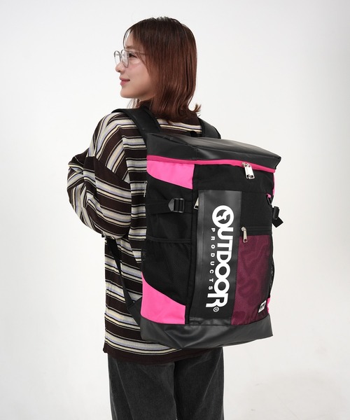 OUTDOOR PRODUCTS(アウトドアプロダクツ)の「30L 大容量 ボックスリュック(バックパック/リュック・メンズ・ホワイト/ブラック/ターコイズブルー/ライム/ラベンダー/ライトグリーン/ピンク/ブルー・フリー/フリ-/FREE)」の21枚目の写真