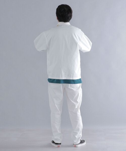 MACOBER(マコバ)の「*【SHIPS別注】MACOBER: ワーク チャイナ ジャケット (セットアップ対応)(カバーオール・メンズ・オフホワイト/グレー/ネイビー/ブルー・MEDIUM/LARGE/SMALL)」の13枚目の写真