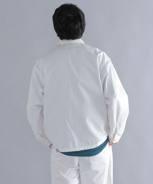 MACOBER(マコバ)の「*【SHIPS別注】MACOBER: ワーク チャイナ ジャケット (セットアップ対応)(カバーオール・メンズ・オフホワイト/グレー/ネイビー/ブルー・MEDIUM/LARGE/SMALL)」の17枚目の写真