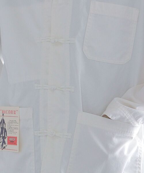 MACOBER(マコバ)の「*【SHIPS別注】MACOBER: ワーク チャイナ ジャケット (セットアップ対応)(カバーオール・メンズ・オフホワイト/グレー/ネイビー/ブルー・MEDIUM/LARGE/SMALL)」の19枚目の写真