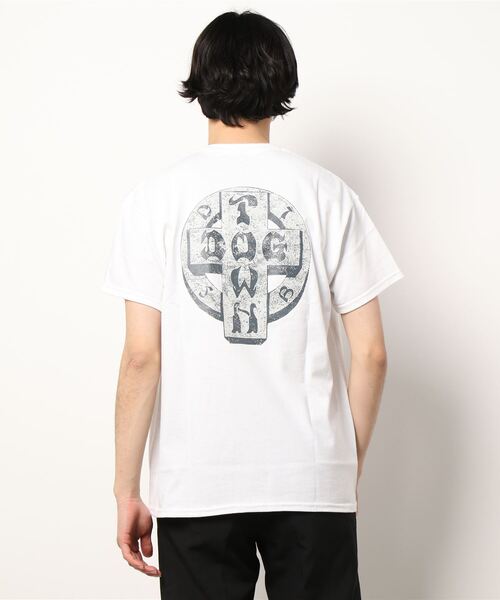 DOGTOWN（ドッグタウン）の「STONE CIRCLE S/S T-Shirts/DOGTOWN(ドッグタウン)半袖バックプリントTシャツ（Tシャツ/カットソー・メンズ・ホワイト/ブラック/インディゴブルー・MEDIUM/LARGE/X-LARGE）」の7枚目の写真