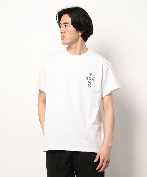 DOGTOWN（ドッグタウン）の「STONE CIRCLE S/S T-Shirts/DOGTOWN(ドッグタウン)半袖バックプリントTシャツ（Tシャツ/カットソー・メンズ・ホワイト/ブラック/インディゴブルー・MEDIUM/LARGE/X-LARGE）」の6枚目の写真