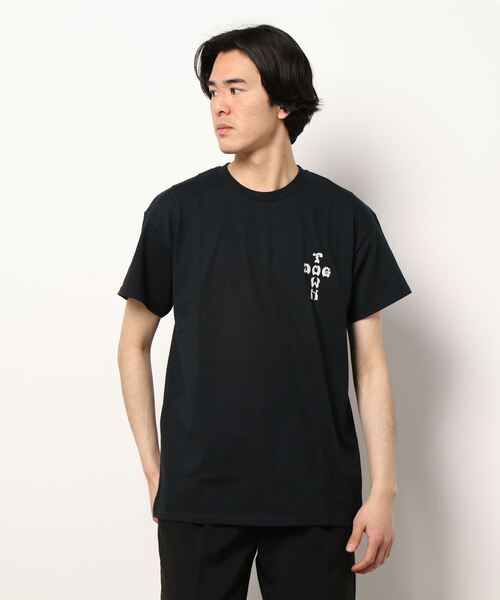 DOGTOWN（ドッグタウン）の「STONE CIRCLE S/S T-Shirts/DOGTOWN(ドッグタウン)半袖バックプリントTシャツ（Tシャツ/カットソー・メンズ・ホワイト/ブラック/インディゴブルー・MEDIUM/LARGE/X-LARGE）」の10枚目の写真