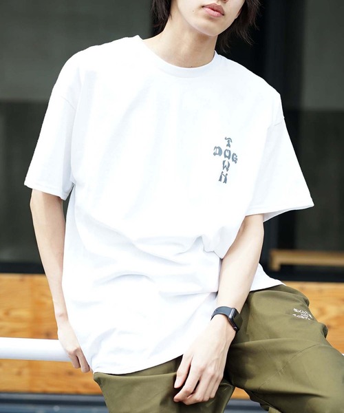 DOGTOWN（ドッグタウン）の「STONE CIRCLE S/S T-Shirts/DOGTOWN(ドッグタウン)半袖バックプリントTシャツ（Tシャツ/カットソー・メンズ・ホワイト/ブラック/インディゴブルー・MEDIUM/LARGE/X-LARGE）」の15枚目の写真