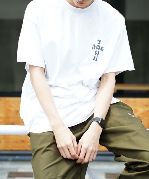 DOGTOWN（ドッグタウン）の「STONE CIRCLE S/S T-Shirts/DOGTOWN(ドッグタウン)半袖バックプリントTシャツ（Tシャツ/カットソー・メンズ・ホワイト/ブラック/インディゴブルー・MEDIUM/LARGE/X-LARGE）」の16枚目の写真