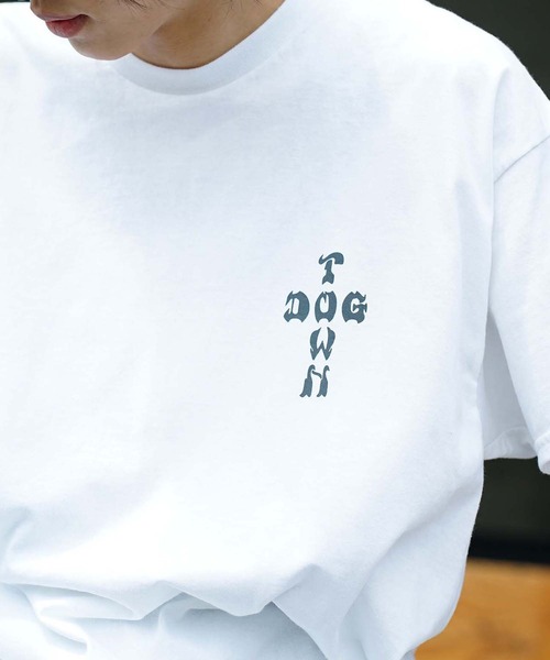 DOGTOWN（ドッグタウン）の「STONE CIRCLE S/S T-Shirts/DOGTOWN(ドッグタウン)半袖バックプリントTシャツ（Tシャツ/カットソー・メンズ・ホワイト/ブラック/インディゴブルー・MEDIUM/LARGE/X-LARGE）」の17枚目の写真