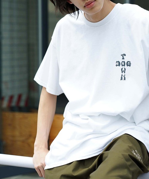 DOGTOWN（ドッグタウン）の「STONE CIRCLE S/S T-Shirts/DOGTOWN(ドッグタウン)半袖バックプリントTシャツ（Tシャツ/カットソー・メンズ・ホワイト/ブラック/インディゴブルー・MEDIUM/LARGE/X-LARGE）」の18枚目の写真