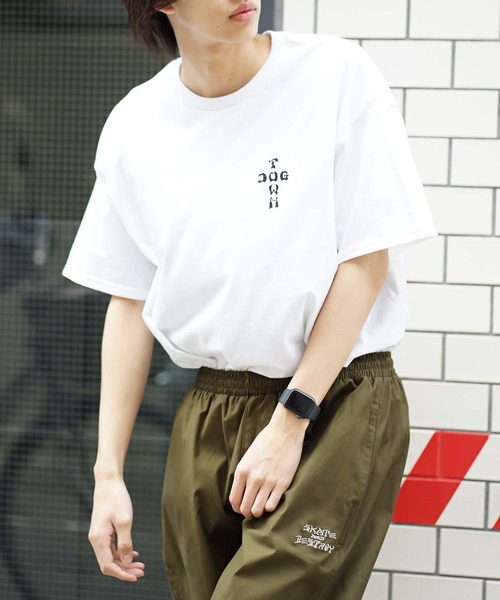 DOGTOWN（ドッグタウン）の「STONE CIRCLE S/S T-Shirts/DOGTOWN(ドッグタウン)半袖バックプリントTシャツ（Tシャツ/カットソー・メンズ・ホワイト/ブラック/インディゴブルー・MEDIUM/LARGE/X-LARGE）」の19枚目の写真