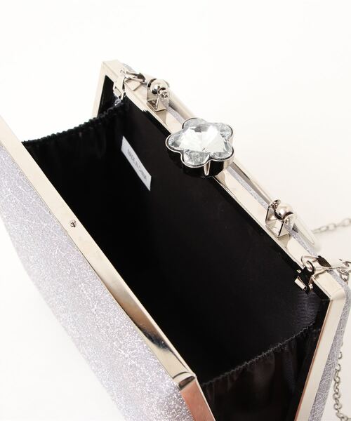 LA VORAGINE(ラ ヴォラジネ)の「結婚式BAG ラメがま口クラッチバッグ 入学式 卒業式 成人式 パーティー セレモニー(クラッチバッグ・レディース・シルバー/ゴールド・FREE)」の17枚目の写真