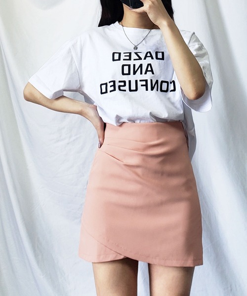 me+em select(ミームセレクト)の「【 選べる3サイズ/6色展開 】タックデザインレイヤードミニスカート【インナーパンツ付き】(スカート・レディース・ピンク/ライトブルー/アイボリー/ブラック/ブラウン/ダークベージュ・SMALL/MEDIUM/LARGE)」の13枚目の写真