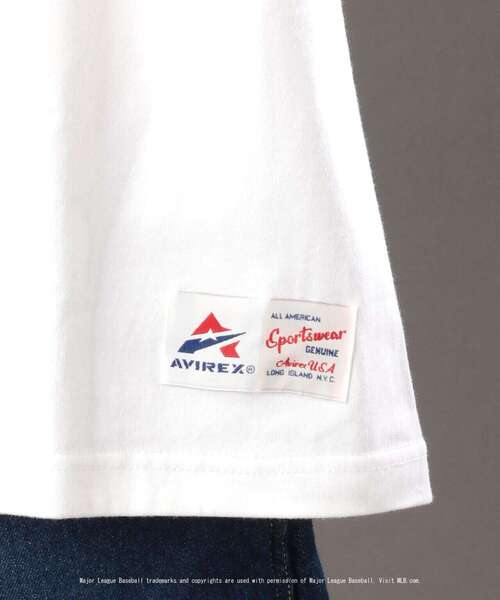 AVIREX(アヴィレックス)の「【MLB×AVIREX】ドジャース Tシャツ/Dodgers T-SHIRT(Tシャツ/カットソー・メンズ・ホワイト/ブルー・SMALL/MEDIUM/LARGE/X-LARGE/XX-LARGE)」の9枚目の写真