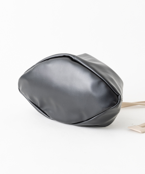 LOWELL things（ロウェル　シングス）の「ソフト巾着ミニトート（トートバッグ・レディース・クリーム/ホワイト/ベージュ/ブラック・フリー）」の8枚目の写真