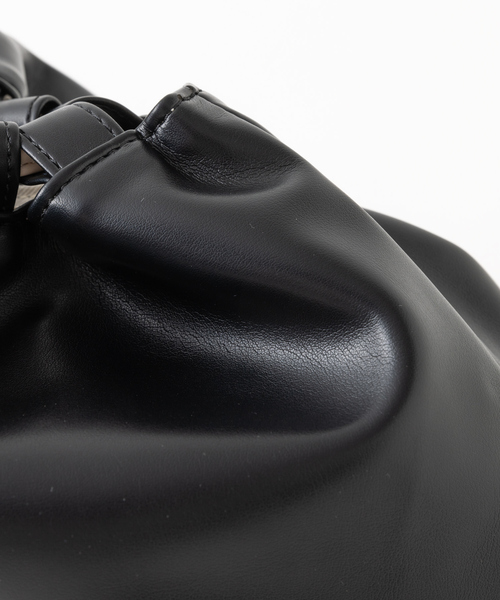 LOWELL things（ロウェル　シングス）の「ソフト巾着ミニトート（トートバッグ・レディース・クリーム/ホワイト/ベージュ/ブラック・フリー）」の10枚目の写真