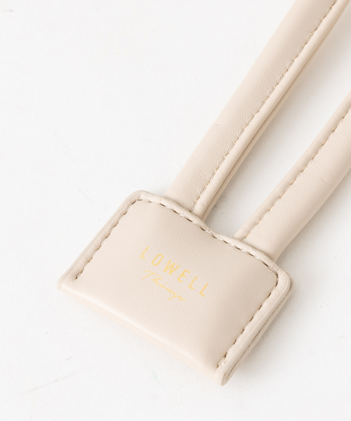 LOWELL things（ロウェル　シングス）の「ソフト巾着ミニトート（トートバッグ・レディース・クリーム/ホワイト/ベージュ/ブラック・フリー）」の12枚目の写真