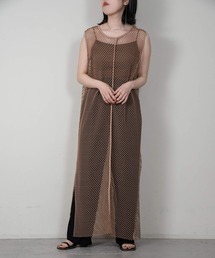 cut mesh layered vest op
