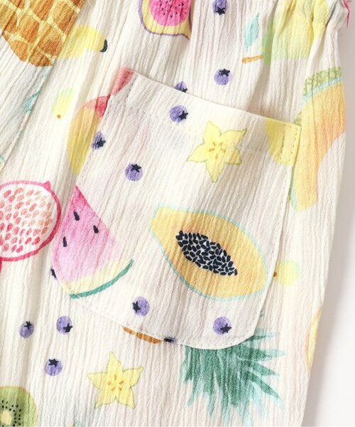 BIT'Z（ビッツ）の「フルーツ総柄甚平スーツ（浴衣・キッズ・キナリ/ブルー・100/90/120/95/110/80）」の12枚目の写真