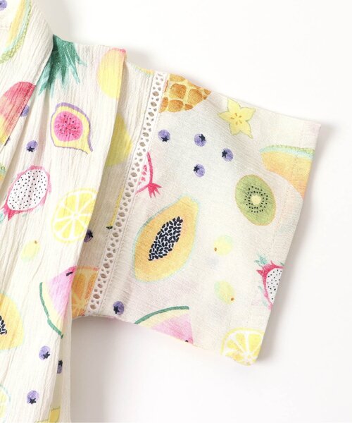 BIT'Z（ビッツ）の「フルーツ総柄甚平スーツ（浴衣・キッズ・キナリ/ブルー・100/90/120/95/110/80）」の8枚目の写真