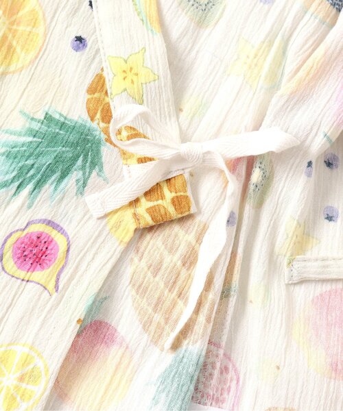 BIT'Z（ビッツ）の「フルーツ総柄甚平スーツ（浴衣・キッズ・キナリ/ブルー・100/90/120/95/110/80）」の10枚目の写真