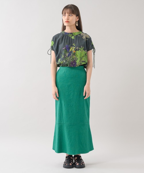 Paradise Picnic（パラダイスピクニック）の「ROSIEE 麻混マーメイドスカート（スカート・レディース・イエロー/オレンジ/グリーン・FREE）」の22枚目の写真