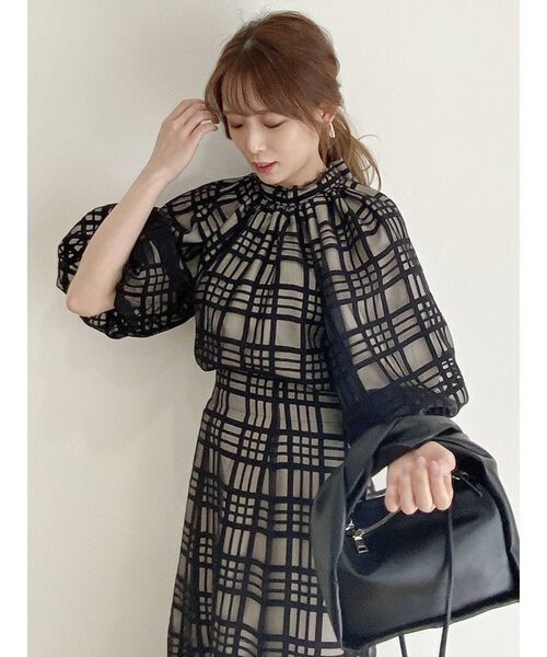 dazzlin（ダズリン）の「クラシカルダークチェックブラウス（シャツ