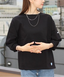 ORCIVAL | ORCIVAL/オーシバル　コットンロード ワイドボートネックロングスリーブ ソリッド　WIDE BOATNECK LONGSLEEVE SOLID B249 22AW(Tシャツ/カットソー)