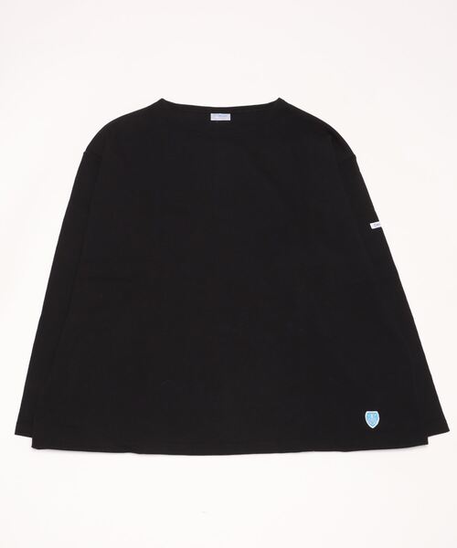 ORCIVAL(オーシバル)の「ORCIVAL/オーシバル コットンロード ワイドボートネックロングスリーブ ソリッド WIDE BOATNECK LONGSLEEVE SOLID B249 22AW(Tシャツ/カットソー・レディース・ウッド/ブルーグレー/ナチュラル/ブラック・1)」の9枚目の写真