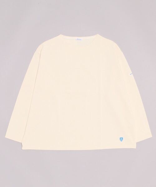 ORCIVAL(オーシバル)の「ORCIVAL/オーシバル コットンロード ワイドボートネックロングスリーブ ソリッド WIDE BOATNECK LONGSLEEVE SOLID B249 22AW(Tシャツ/カットソー・レディース・ウッド/ブルーグレー/ナチュラル/ブラック・1)」の12枚目の写真